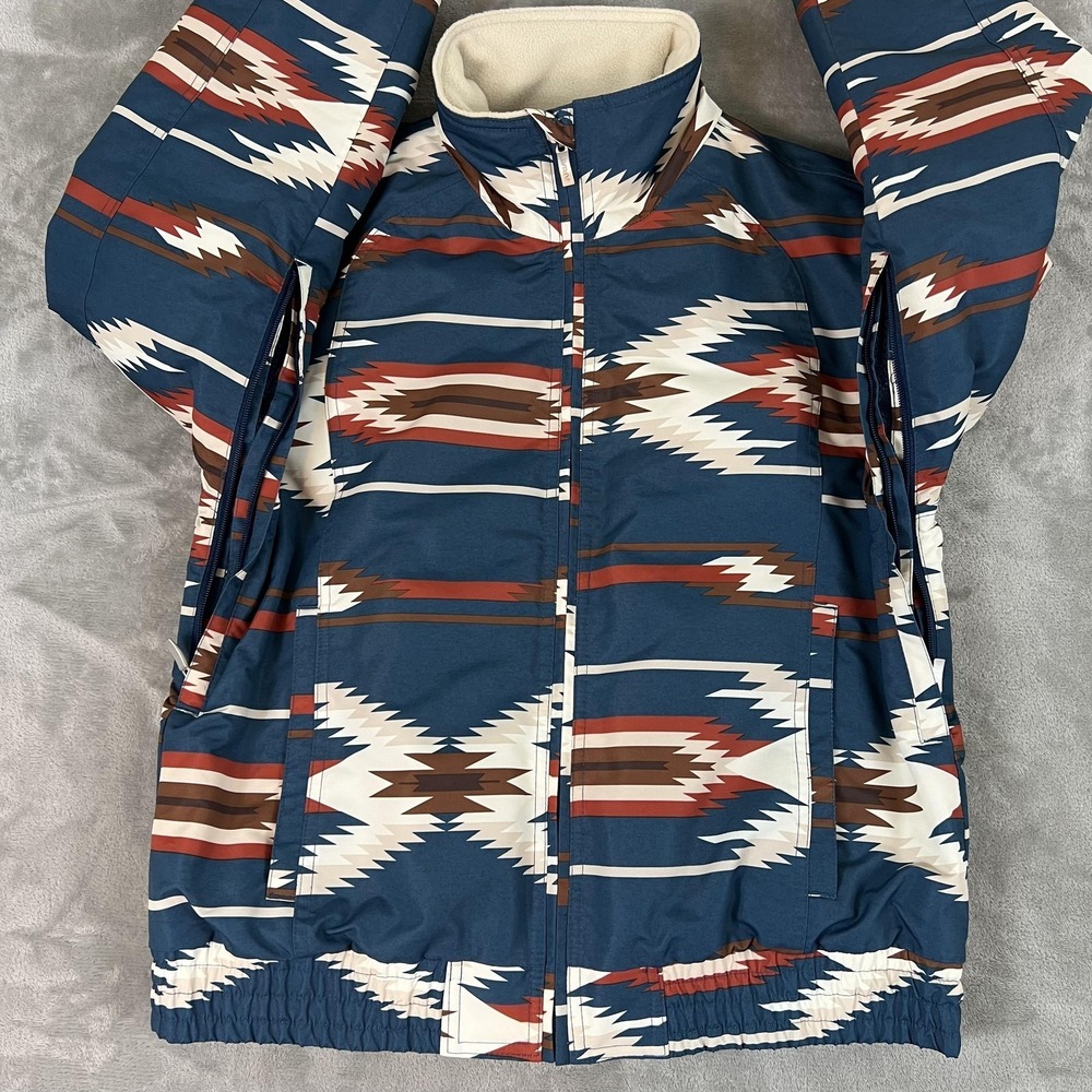 Ariat Chimayo Western Stable Jacket Womens Medium Blue Jacobo Quilted Insulated - Picture 4 of 16